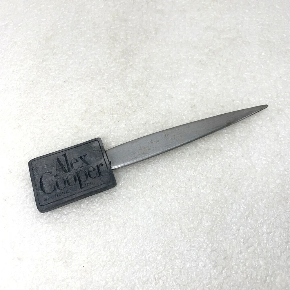 Vintage Alex Cooper Auctioneers Inc Metal Letter Opener‎